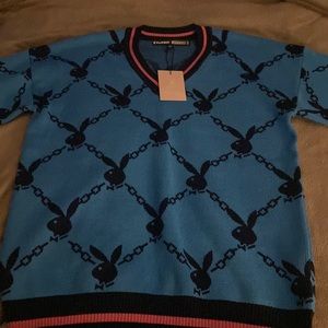 Large, playboy, missguided sweater